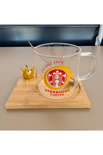 Two Two كوب زجاجي على شكل علامة تجارية