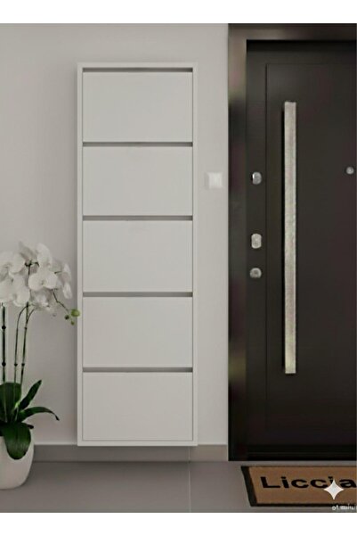 LICCIA Metal Ayakkabılık 5'li Beyaz