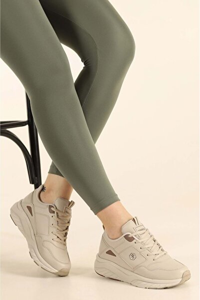 KOCAMANLAR Queen Step 2105 Unisex Sports Shoes Beige