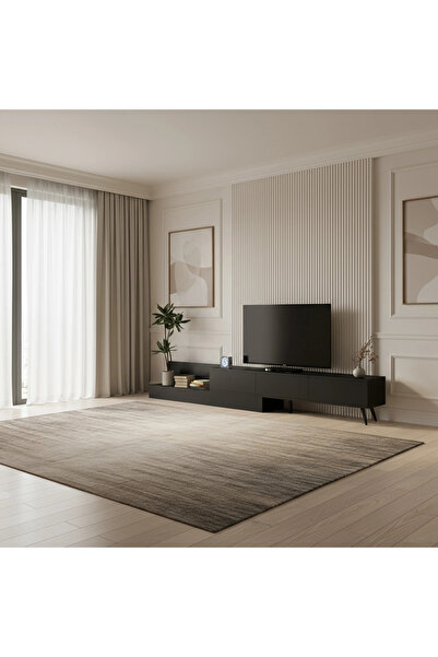 Stylish Home Black Extendable TV Table - TV55