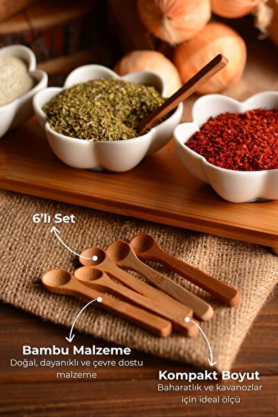 Bambum Rino 6lı Baharat Kaşığı B0771