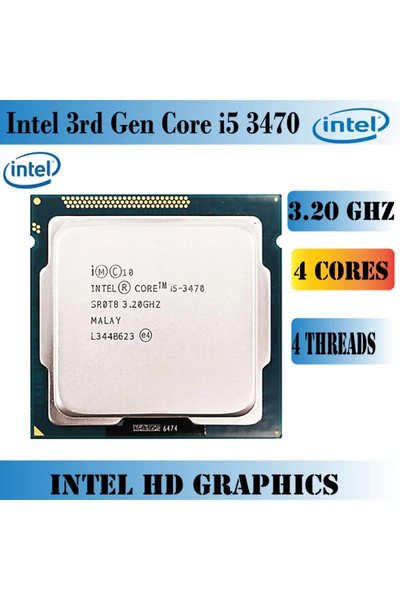 jetucuzal B12751 i5 3470 16GB RAM 256GB SSD R7240 4GB H61 1200Mbps WiFi CPU Fan Bundle Anakart Komple SET