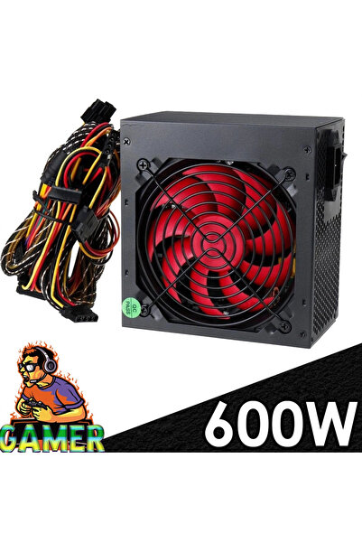 J-TECH 600w Power Supply 12cm Geniş Fan Güç Kaynağı Platoon-pl-9264