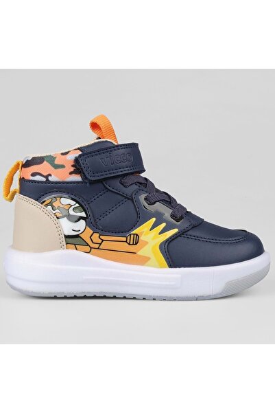 Vicco Dragus Phylon Kauçuk Taban Ortopedik Işıklı Çocuk Bot LACİVERT