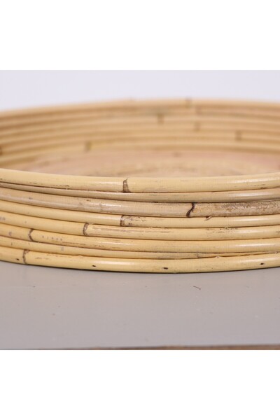 Mylamp Hayal 36X6 cm Kubu Rattan Tray