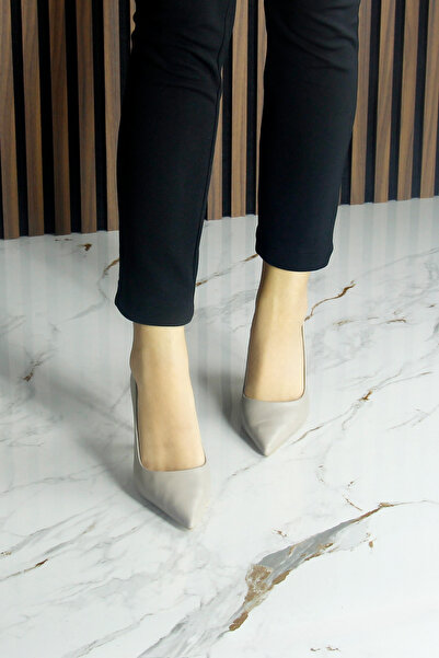 Erkan Saçmacı Suzanna Mink Genuine Cowhide Leather Pointed Toe Classic Stiletto Shoes