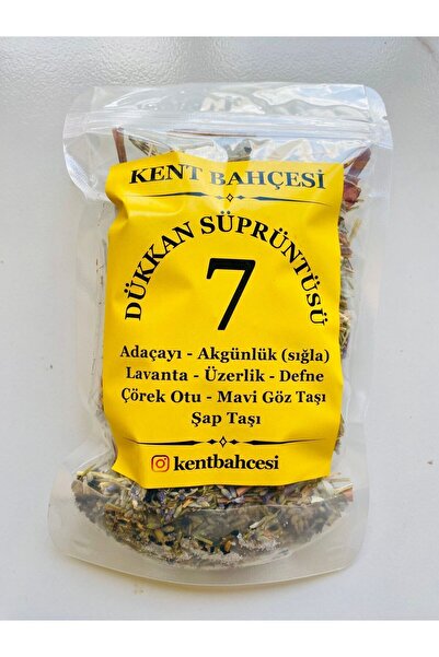 KENT BAHÇESİ Yedi Dükkan Süprüntüsü Nazarlık Bereket 7 Tütsü Karışımı - Adaçayı - Defne - ÇörekOtu - Üzerlik