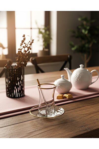 DECOSTYLE Gold Mat 6 Personality Saddled 12 Piece Tea Set 165 Cc