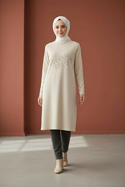 ENDAMIM Large Size Tunic - Twist Knitted Fabric, Lycra