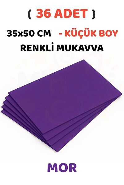 Minopi Purple Colored Cardboard 36 Pieces 35X50 cm Hard Cardboard Cardboard