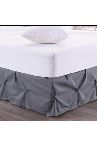 METİNEV تنورة قاعدة مرصعة بالنجوم باللون الرمادي من الساتان القطني