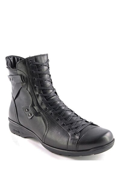 Forelli 18353 RETRO Γυναικείες μαύρες δερμάτινες μπότες