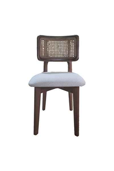 AZELSAN 4 Adet Ahşap Zion Hasırlı Sandalye, Mutfak ve Bahçe Sandalyesi Salon ...