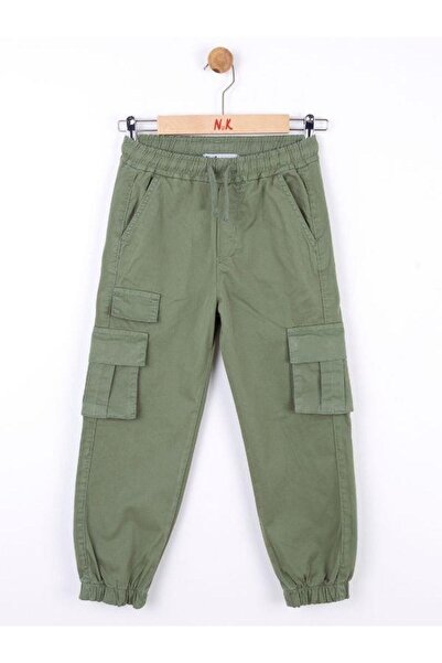 NK Children's Cargo Trousers with Pockets and Elastic Waist