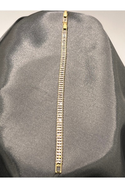 Asdomias Zarif Taşlı Kadın su yolu Çelik Bileklik