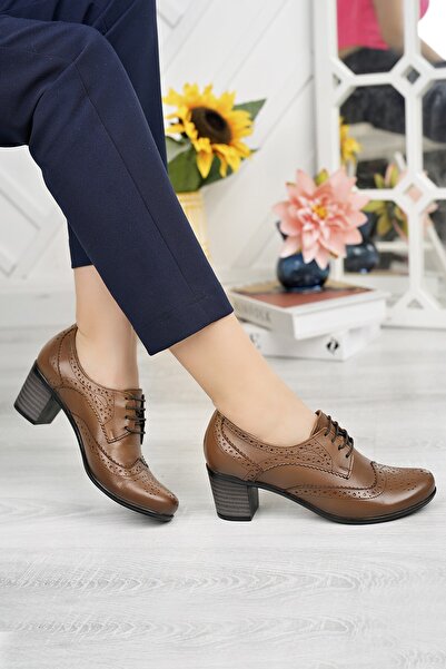 Diego Carlotti Hakiki Deri Kadın Günlük Topuklu Ayakkabı DD0642