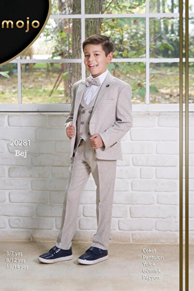 Mogi بدلة سترة رياضية للأولاد 20281 بيج