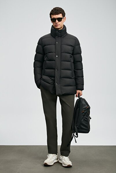 Lufian 112120255 Rıld Kaz Tüyü Erkek Mont SİYAH