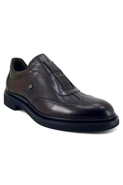 Libero 5667 Günlük Hakiki Deri Erkek Ayakkabı-Kahverengi