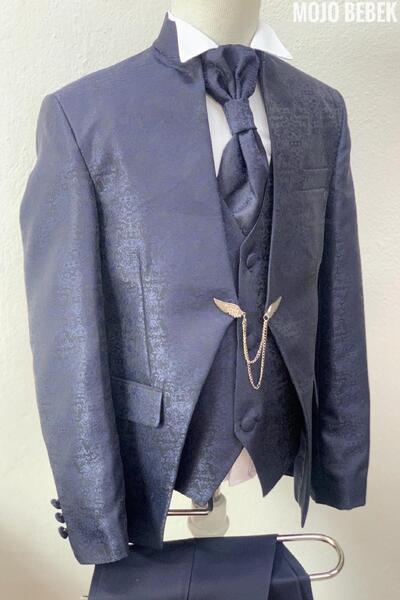 Mojo Bebek Mogi Erkek Çocuk Damatlık Set 20314 Saks