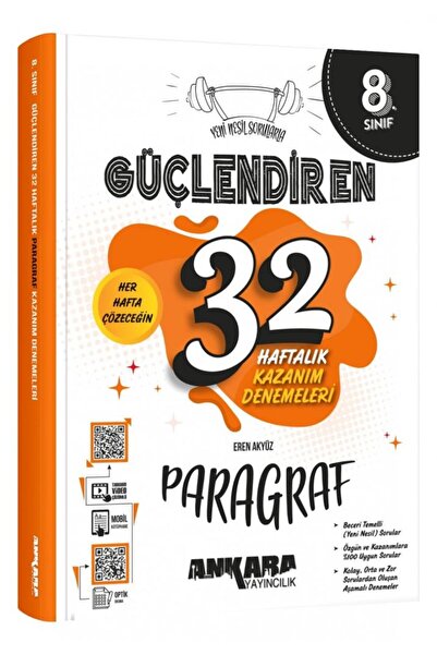 kitabın başkenti ankara yayıncılık ANKARA 8 PARAGRAF GÜÇ. 32 HAFTALIK KAZANIM...