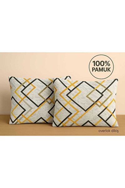 Loova Jastučnica 2 komada 100% pamuk pamučne ovalne luksuzne navlake sa paten...