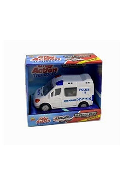 OYUNCAK STORE Frictional Minibus Ambulance Fire Engine Police Cargo Car