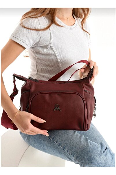 MEGA ÇANTA Women's Purple Kipling Waterproof Handle Crossbody Bag