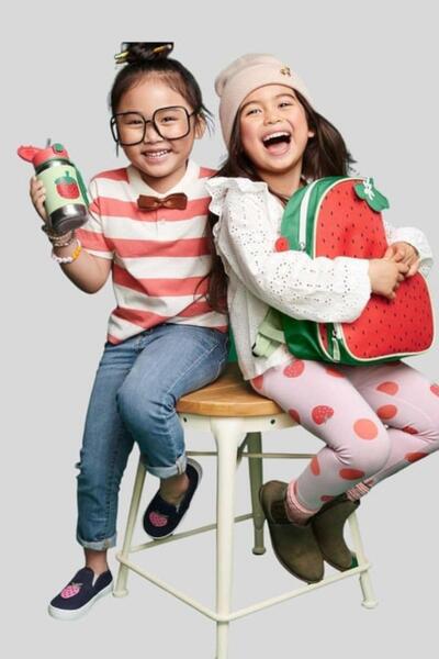 Skip Hop Girl's Spark Style Backpack Strawberry Red