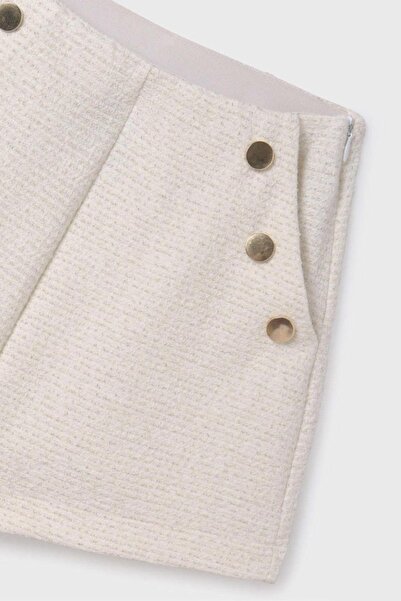 MAYORAL Kız Çocuk 10-14 Yaş Şort 6267 Krem