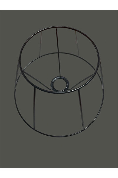 CONANA Conical Lampshade Wire, Skeleton Black Static Painted E27 (30 cm)