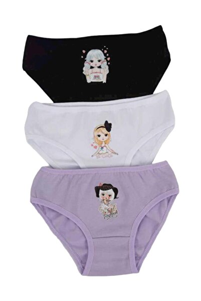 Katamino Girl's Triple Slip Set 128227 Black