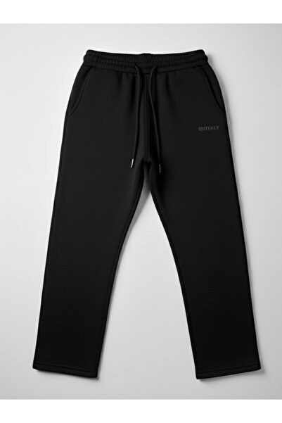 quitaly 3 Thread Thick Straight Leg Sweatpants / Track Pants - Gray