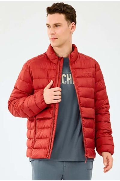 SKECHERS M Essential Outerwear Padded Jacket S231242 Men's Coat Red