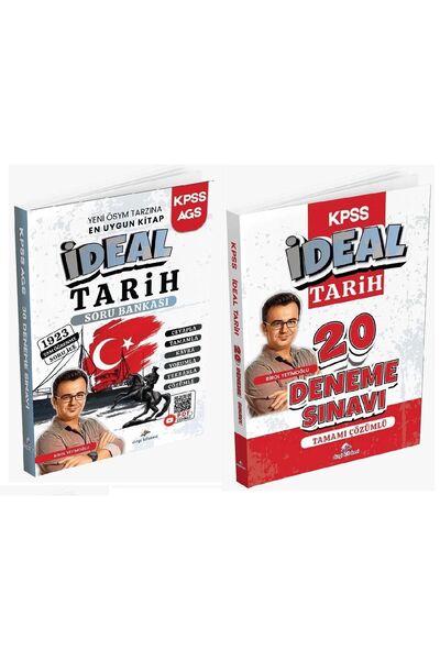 Dizgi Kitap 2026 KPSS İdeal Tarih Soru Bankası + 20 Deneme 2 li Set - Birol Y...