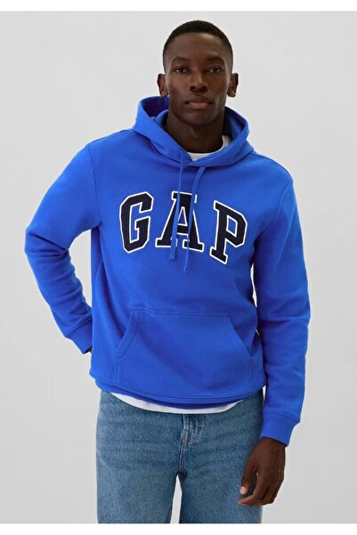 GAP V-Heritage Logo Snl 674148 Men's Hooded Sweatshirt Blue