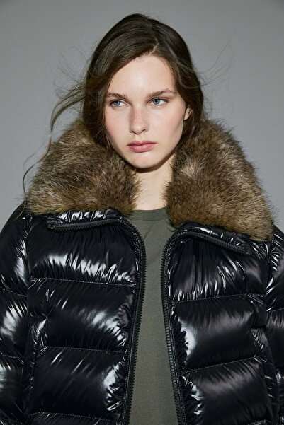 Lufian 122120041 Daisy Goose down Women's Coat Black