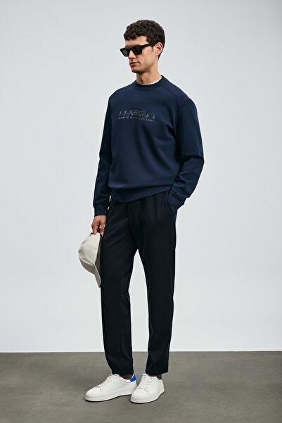 Lufian 112030171 Luther Erkek Sweatshirt LACİVERT