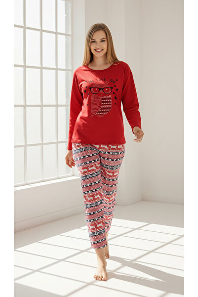 trendlina Cotton Winter Double Pajama Set