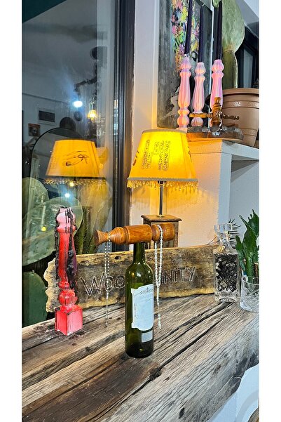 Woodlinity Taki askısı takı agaci boş şişe üzerine ahşabın denge buldugu Taki...