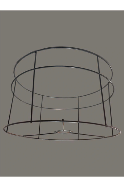 CONANA Silindir Lambader Teli , İskeleti Siyah Statik Boyalı - E27 (35 Cm)