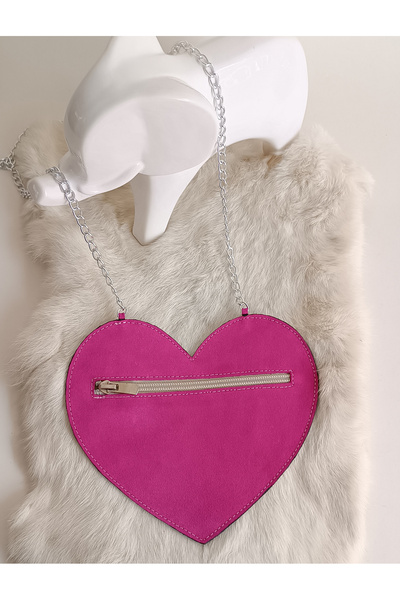 Hodore LoveBerry Справжня шкіра Дитяча сумка Фуксія