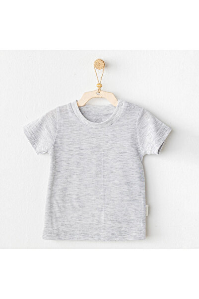 andywawa Ac25971 Casual Baby T-Shirt Gray Melange