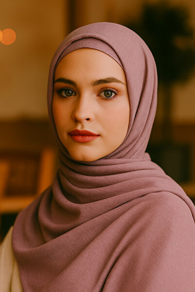 birdsclothes شال فاخر منسوج من القطن بنسبة 100% باللون الوردي