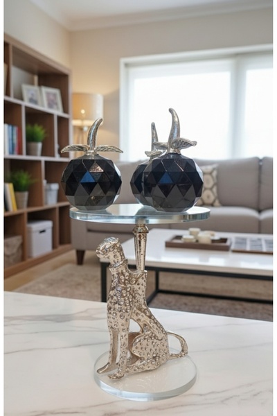 Home Dekoratif leoparlı 3 lü elma
