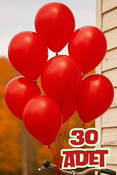 SkyPop 30 Pieces 28 cm Metallic Balloon Red, Dear, Special Day, Birthday.