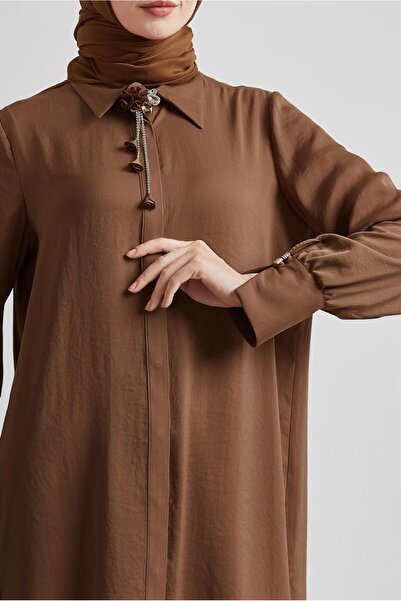 Alvina Broch Detail Tunic 45373 Model Men's Shoes