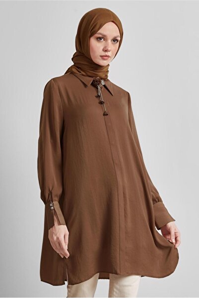 Alvina Broch Detail Tunic 45373 Model Men's Shoes