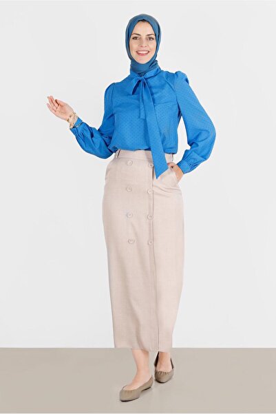 Alvina DÜĞME DETAYLI ETEK 60290