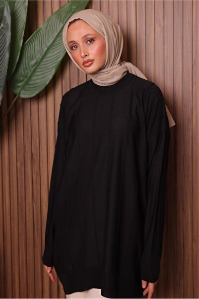 TRENDTESETTÜR ΓΥΝΑΙΚΕΙΟ ΜΑΥΡΟ ΠΛΕΚΤΟ ΤΟΥΝΙΚ T 4007